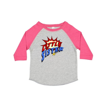 

Inktastic Little Sister Superhero Gift Toddler Toddler Girl T-Shirt