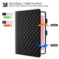thumbnail image 2 of Allytechgroup for iPad 9.7" 6th/5th 2018/2017 Case with Pencil Holder, Multi-Angle Viewing Stand, Elegant PU Leather Card Pockets Kickstand Cover, Auto Sleep/Wake Case, Also Fit Air 2/1, Black, 2 of 8