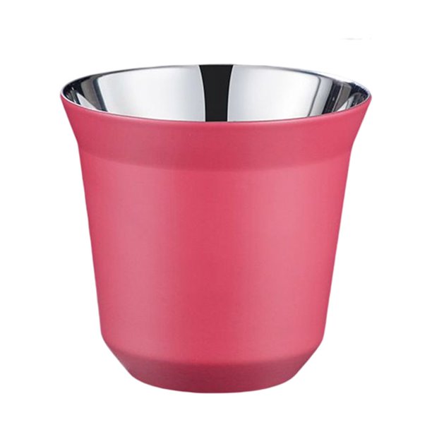 Ounissouiy Tazas de café con aislamiento de doble pared, botella segura, contenedor antiescaldado, taza de aislamiento de té de 80ML para Type2 NO2