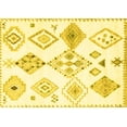 thumbnail image 1 of Ahgly Company Machine Washable Indoor Rectangle Solid Yellow Modern Area Rugs, 2' x 3', 1 of 4
