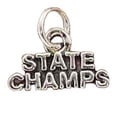 thumbnail image 1 of Sterling Silver 16" 1mm Box Chain STATE CHAMPS Word Pendant Necklace, 1 of 2