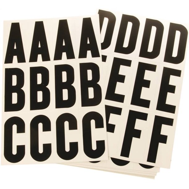 NUMBER/LETTERS BOAT 3IN VINYL