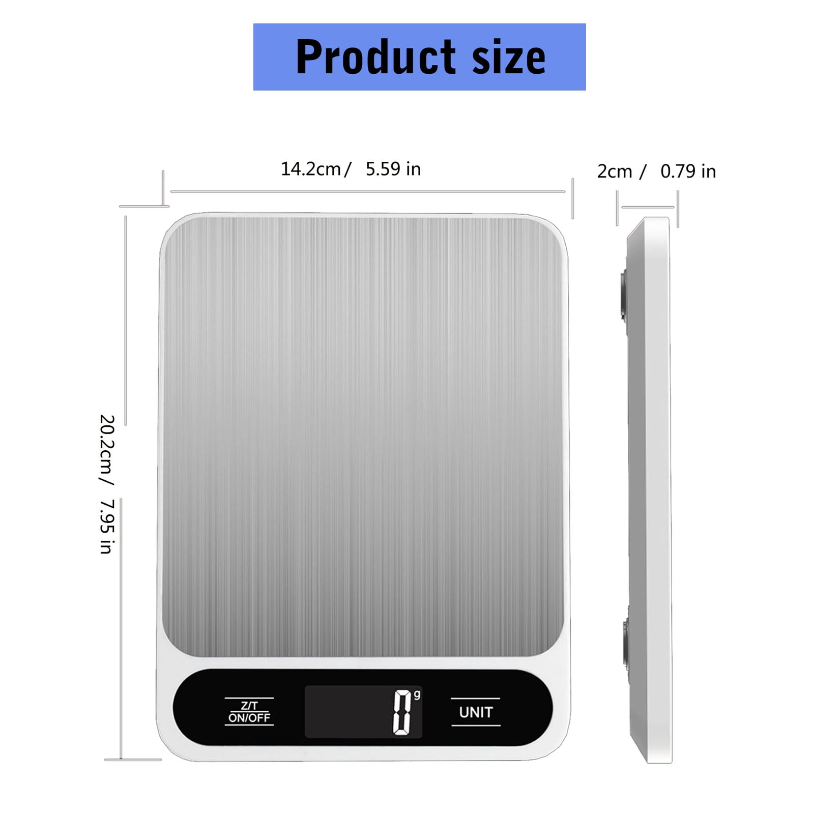 5/10/15KG Scale Multifunctional Scale for Baking Cooking Coffee Rechargeable Weight Scales 6 Units Electronic Scale