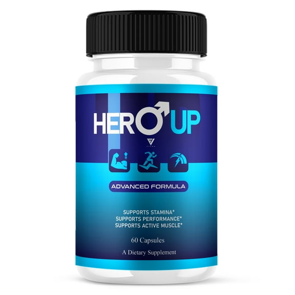 Hero Up Advanced Performance Pills, HeroUp Maximum Strength Energy and Daily Wellness Support (60 Capsules)