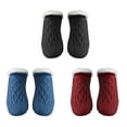 thumbnail image 2 of Calcetines de piso fundas acolchadas y gruesas para calcetines calcetines inferiores antideslizantes cálidos para interiores calcetines para el hogar boca en V, 2 of 8