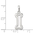 thumbnail image 2 of White Sterling Silver Charm Pendant 20 mm 9 Bone, 2 of 2