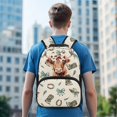 thumbnail image 3 of KUIFORTI Cow Bow Boys School Bag Durable Large Capacity Kids Backpack with Multiple Organizer Pockets for Elementary Primary Middle Back to School Essentials Gifts, 3 of 7