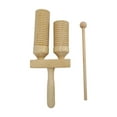 thumbnail image 1 of Oubit Hand Clapper,Chinese Bangzi Treble Bass Treble Bass Clapper Percussion Clapper Built for the Future, 1 of 9
