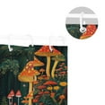 thumbnail image 5 of Yayeee Shower Curtain with Hooks 72"x72" Waterproof Fabric Bathroom Hanging Decor, Forest Mushroom, 5 of 5