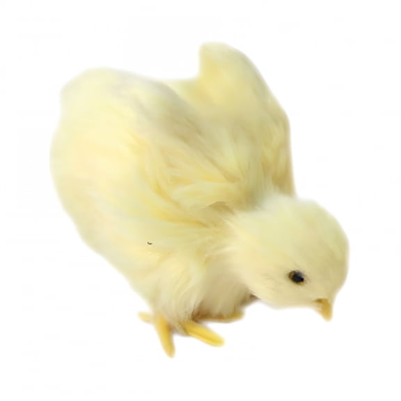 XIBUFE Realistic Easter Chicks Decor,Chirping Baby Chicks,Chicken Figurine Easter Photo Props,Easter Decorations for the Home,Easter Figurines
