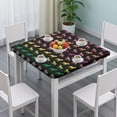 thumbnail image 3 of Rainbow Puppy Square Fitted Tablecloth with Elastic Edge,Square Table Cover,Washable Elastic Table Cover for Home Kitchen Party Decor 36"x36", 3 of 6