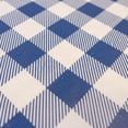 thumbnail image 4 of Waverly Inspirations Elastic Fitted Vinyl Table Cover With Flannel Backing, 6Ft Table, 72" x 30", Gingham Blue , 1 PK, 4 of 6
