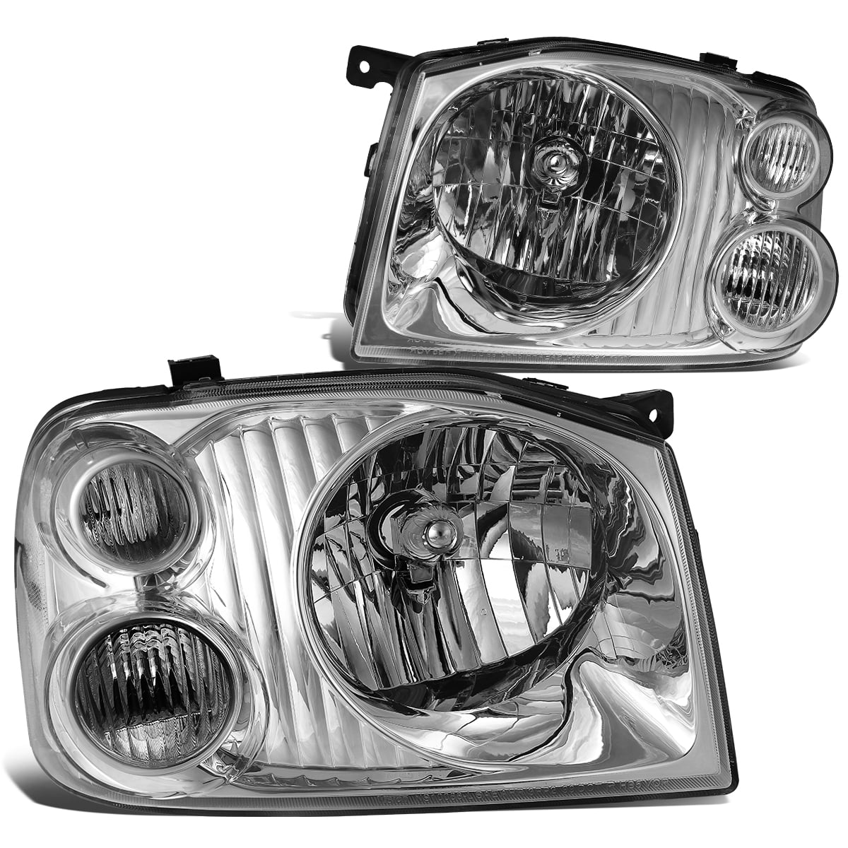 For 01-04 Nissan Frontier DNA Motoring HL-OH-074-BK-CL1 Pair of Headlight 