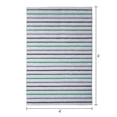thumbnail image 6 of Mainstays Kids Tufted Blue and Green Stripe Area Rug, 4' x 6', 6 of 6