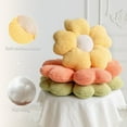 thumbnail image 6 of COOKCOK Flower Pillow, 19.7" Flower Shaped Throw Pillow, Daisy Plush Floor Pillow Seat Cushion Cute Aesthetic Decorative Throw Pillows for Bed Home Sofa Chair Couch Decor, Yellow, 6 of 6