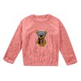 thumbnail image 4 of Tiweut Women 2 Piece Pajamas Solid Color Jacquard Flannel Winter Long Sleeve Top and Pants Sleepwear Clothes, 4 of 8
