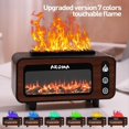 thumbnail image 2 of Difusor de Aceites Esenciales Flame, 7 Colores de Llama, Humidificador con Apagado Automático Sin Agua para Dormitorio, Yoga y Gimnasio B, 2 of 5