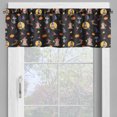 thumbnail image 4 of Ambesonne Dog Print Valance & Curtain, Animals Witchcore Art, 55"x45", Pale Orange and Dried Rose, 4 of 7
