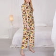 thumbnail image 3 of Kdxio ladybug and flower Women's Pajama Sets Long Sleeve Button Down Sleepwear Nightwear Soft Pjs Lounge Sets(S-XXL)-Large, 3 of 7