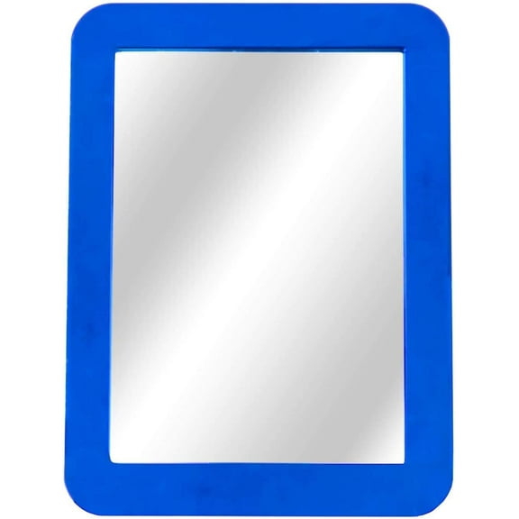 BoxGear Magnetic Mirror, 5" x 7", Navy Blue, Portable Design for Locker, Bathroom, Refrigerator, Toolbox, Office