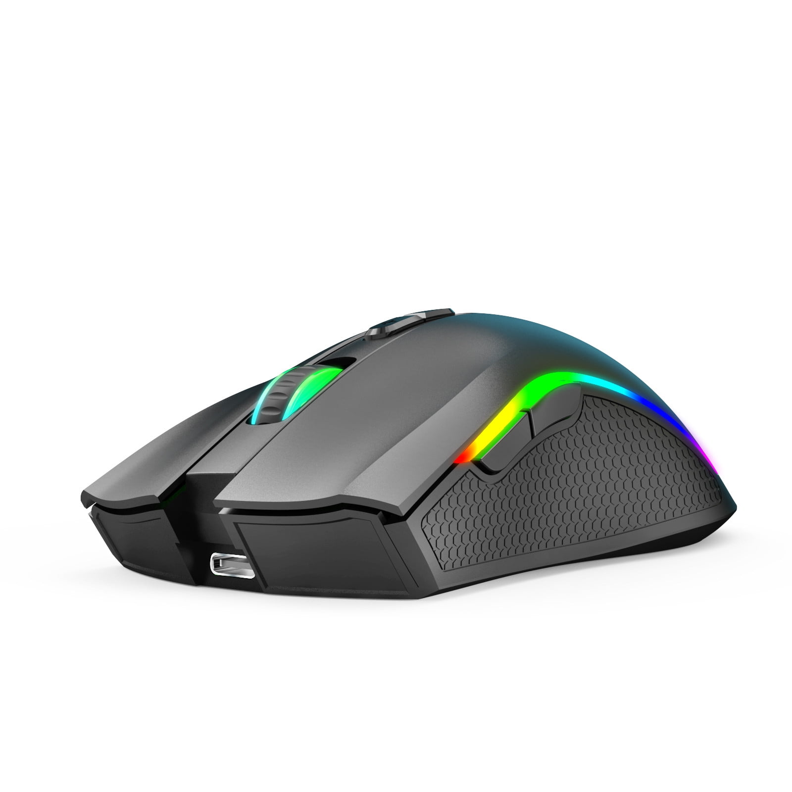 CVLNCYCLING Clearance Wireless Mouse,2.4GHz Wireless Gaming Mouse,RGB Backlight Wireless Optical USB Gaming Mouse 4800DPI Rechargeable Mute Mice for PC Laptop Desktop