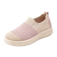 thumbnail image 3 of Mfakffe Orthopedic Womens Sneakers Color Block Knit Slip On Shoes Breathable Mesh Lightweight Casual Low Top Daily Shoes, 3 of 5