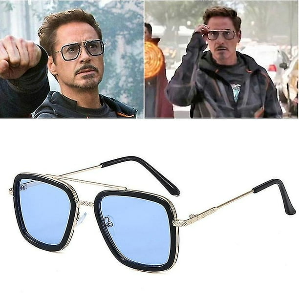 Gafas de sol de pesca Iron Man Tony Stark de alta calidad, gafas cuadradas para deportes al aire libre, gafas deportivas para hombres, gafas de araña