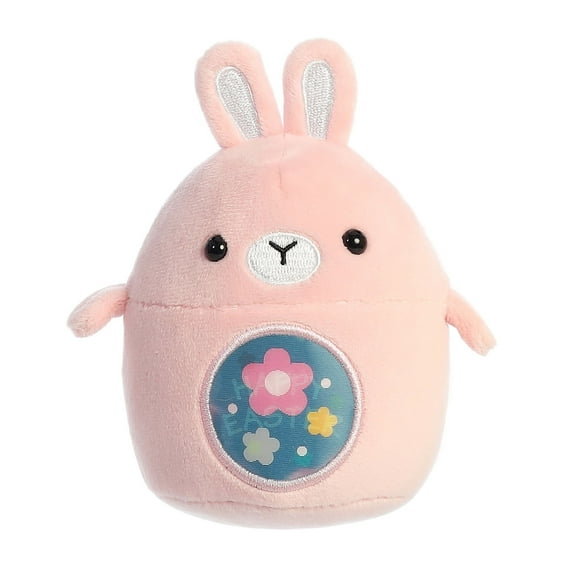 Aurora - Mini Pink Spring - 3.5" Happy Easter Bunny - Vibrant Stuffed Animal