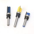 thumbnail image 3 of LEEYNEER Router Bit Set  High Hardness  1/4in Shank  Blue/Yellow  3 Piece, 3 of 9