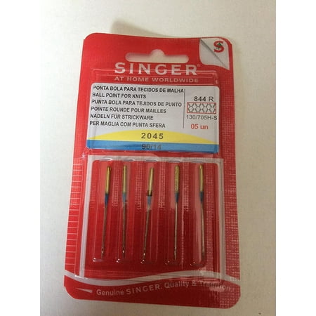 UPC: 7896785484677 | 5 Singer 2045 Universal (15X1 HAX1 130/705H) Ball Point Yellow Band Sewing Machine Needles Multiple Sizes! (Singer 90/14)