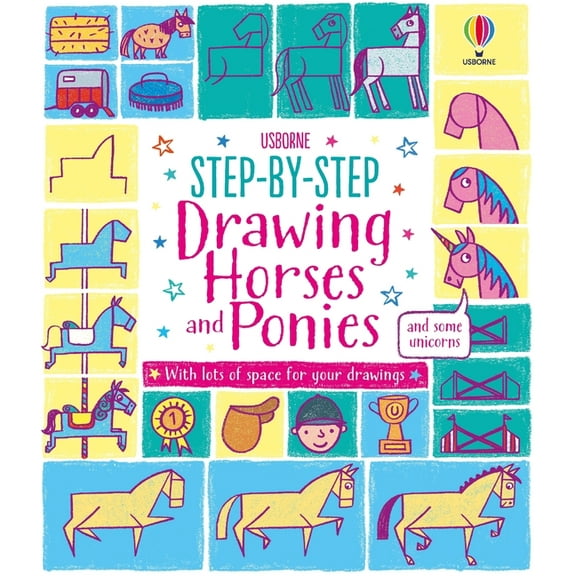 Step-By-Step Drawing Step-By-Step Drawing Horses and Ponies, (Paperback)