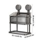 thumbnail image 3 of Caja de almacenamiento de soporte de toallas de papel higiénico con ventosa montada en la pared | Sin instalación de taladro | Estante de plástico impermeable a prueba de óxido | Fuerte capacidad de, 3 of 6
