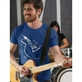thumbnail image 4 of Tstars Men's Guitar T-Shirt - Unique Musician Gift - Ideal for Father's Day & Birthdays - 4XL, Blue, 4 of 6