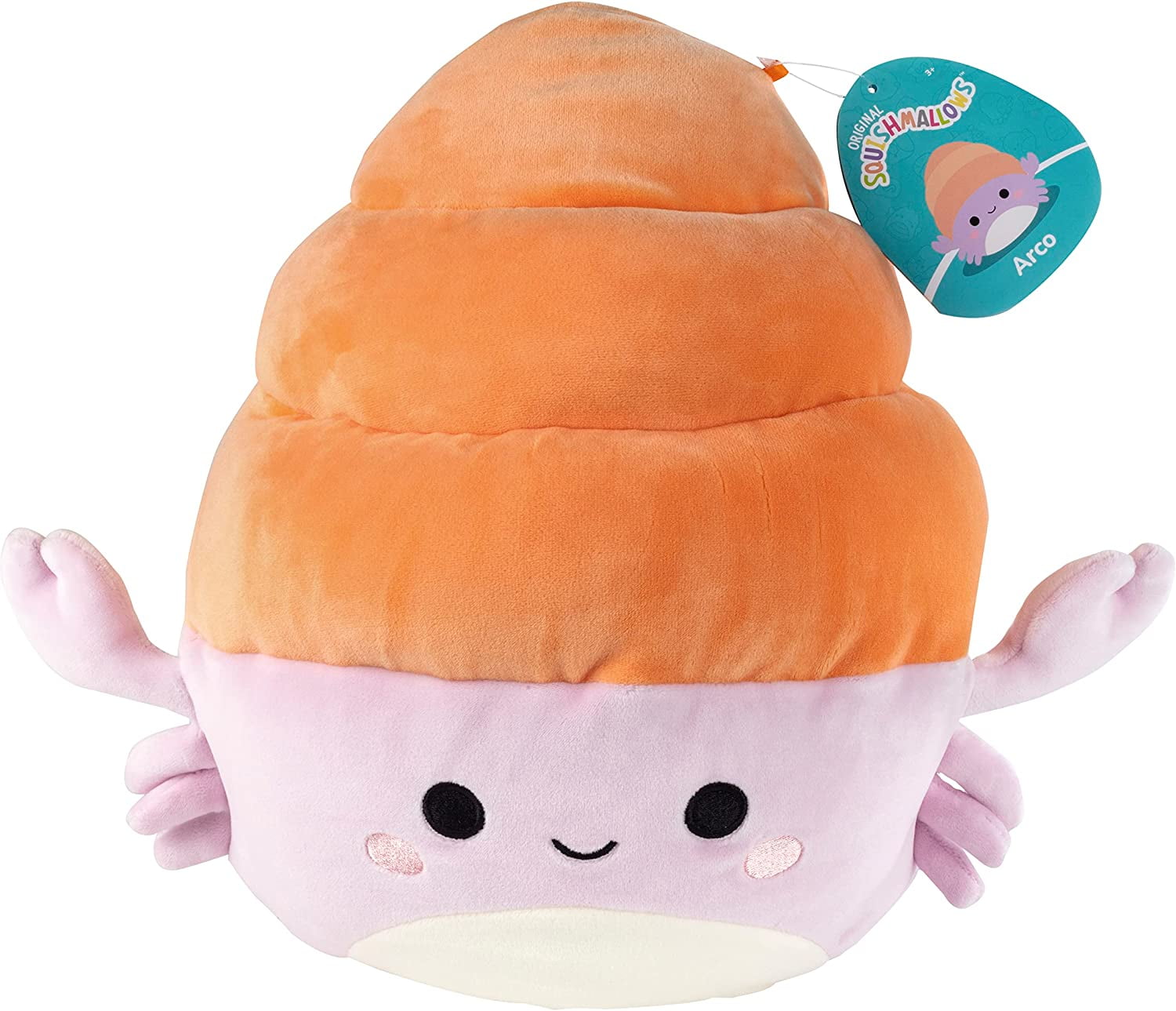 Squishmallow 10" Lavender Hermit Crab Plush Cute and Soft Stuffed