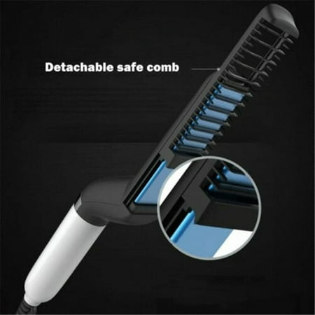 Beard Straightener, Electric Beard Straightener Brush, Multifunctional Beard and Hair Straightening Heat Brush Comb, Best Heat Beard Straightener Brush for Men and (Best Hair Straightening Brush)