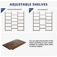 thumbnail image 6 of Sitebo Trading Triple Column 6 Tier Bookshelf, Bookcase with 17 Open Display Shelves, Adjustable Rustic Industrial Style Book Shelves, Modern Bookshelves for Bedroom, Living Room and Home Office, 6 of 7