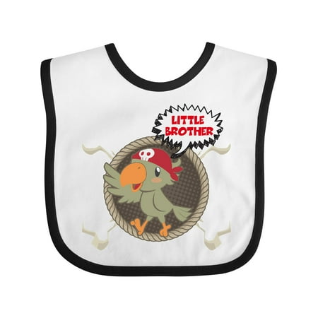 

Inktastic Little Brother Pirate Gift Baby Boy Bib