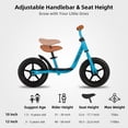 thumbnail image 4 of Bicicleta de equilibrio JOYSTAR de 12 pulgadas para niños de 3 a 5 años, color azul, 4 of 9