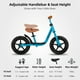 thumbnail image 4 of Bicicleta de equilibrio JOYSTAR de 12 pulgadas para niños de 3 a 5 años, color azul, 4 of 9