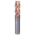 thumbnail image 1 of Fresa de extremo 55HRC, fresa de 4 flautas con revestimiento nanométrico de bronce, 12x3Cx12Dx75L (1 unidad), 1 of 8