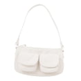 thumbnail image 3 of Bolso de hombro para mujeres axila casual de mango superior elegante para la oficina de compras Blanco, 3 of 8