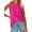 Hot Pink, variant on Womens Tank Tops Crewneck Casual Summer Side Split Sleeveless Shirts Floral Blouses