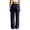 Dark Blue, variant on Women Wide Leg Casual Baggy Pants High Waisted Elastic Drawstring Lightgray Sweatpant with Pockets Red L