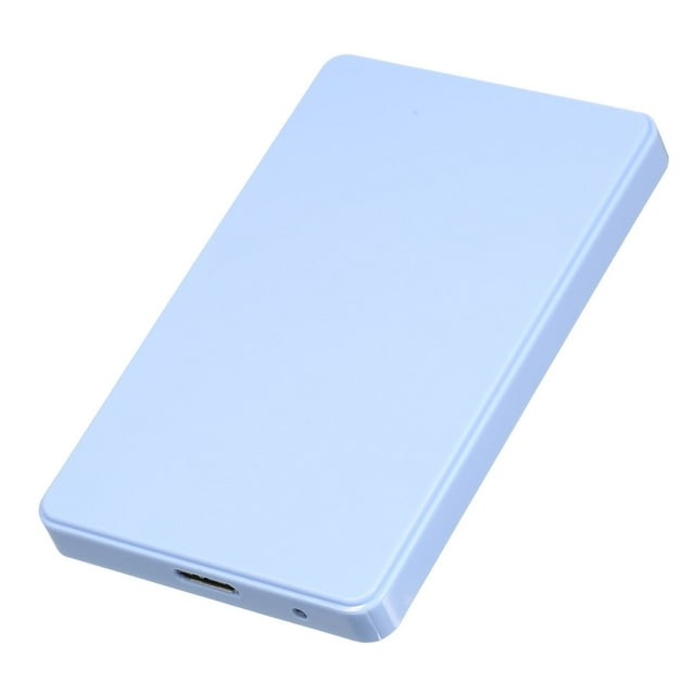 TFixol 2.5 inch Hard Disk Case USB3.0 External HDD/SSD Enclosure SATA Hard Drive Case Tool-free Design Easy Installation ABS Shell Blue