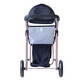 thumbnail image 6 of Olivia's Little World Foldable Baby Doll Jogging Stroller with Canopy and Storage – Pink Polka Dot Design Fits 15-18 Inch Dolls, Pretend Play Toy for Girls Ages 3-6, 6 of 11