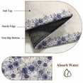 thumbnail image 6 of Vintage Navy Blue Roses Area Rugs 4'x6', Small Throw Rugs for Office Bathroom, Spring Floral Elegant Pastoral Retro Art Indoor Outdoor Rug Non-Slip Low Pile Carpet Runner Reversible Floor Mats, 6 of 8