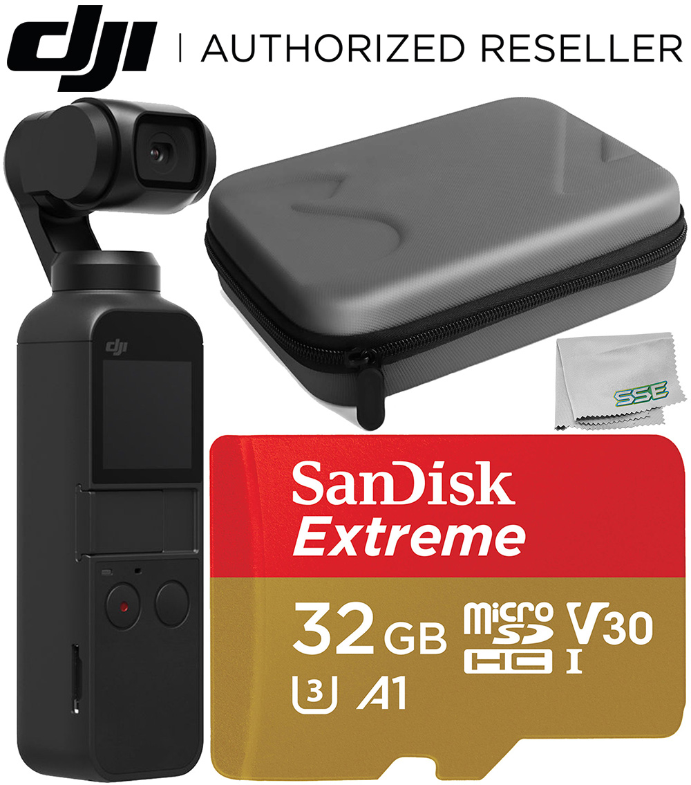DJI Osmo Pocket Gimbal with Carrying Case Starter Accessory Bundle