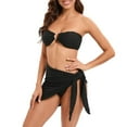 thumbnail image 2 of YDLCAFD Easter Summer New Model Push Up Bikini Half Skirt Three Piece Swimsuit Set With Padding For Women, 2 of 5