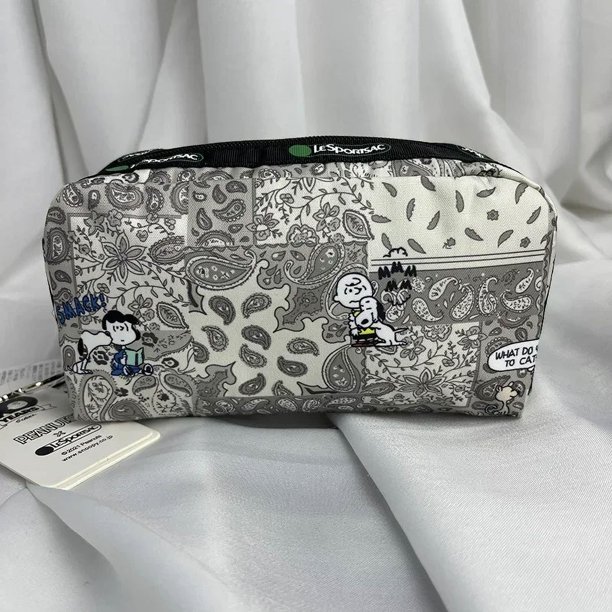 Lesportsacs bolsa de maquillaje de dibujos animados Snoopy Peter Rabbit Marie Cat Mymelody 9*17*5cm bolsa de teléfono móvil de cambio de mano de Anime