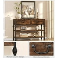 thumbnail image 5 of Accreate 41" Entryway Table, Console Table with 2 Drawers, Sofa Table Narrow Long with 2-Tier Storage Shelves for Living Room, Couch, Hallway, Foyer, Kitchen Counter, 5 of 7